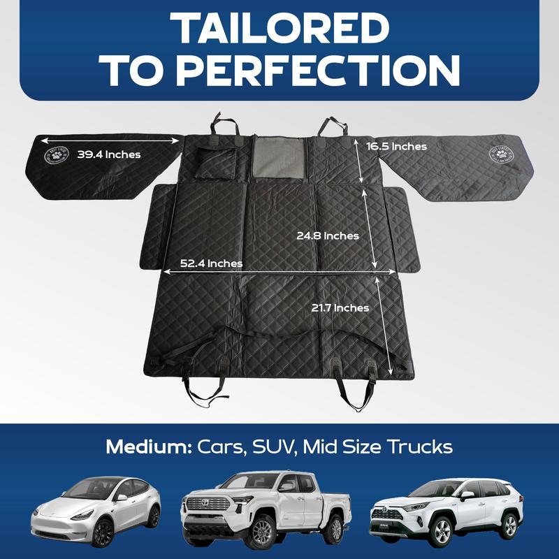 Hard Bottom Backseat Extenders for Dogs with Door Protection